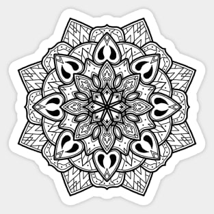 Mandala line black Sticker